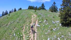 Chasseral crest trail on a rigid single-speed.