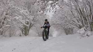 Winter trail on the Mont Sujet.