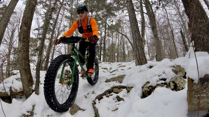 Rough trails are easier on snow.