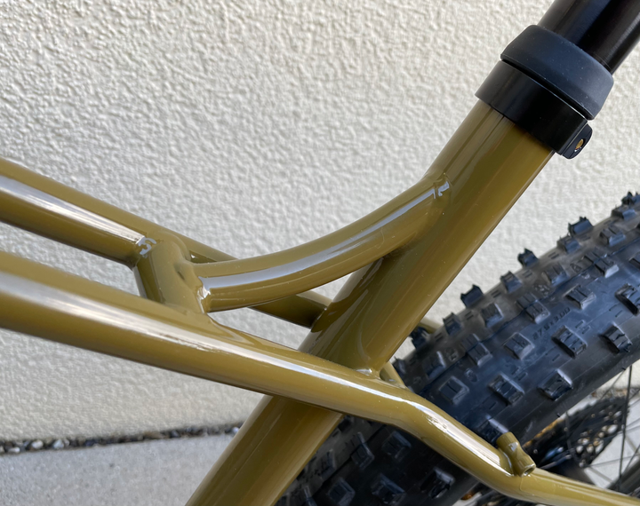 Curved seat tube piece.