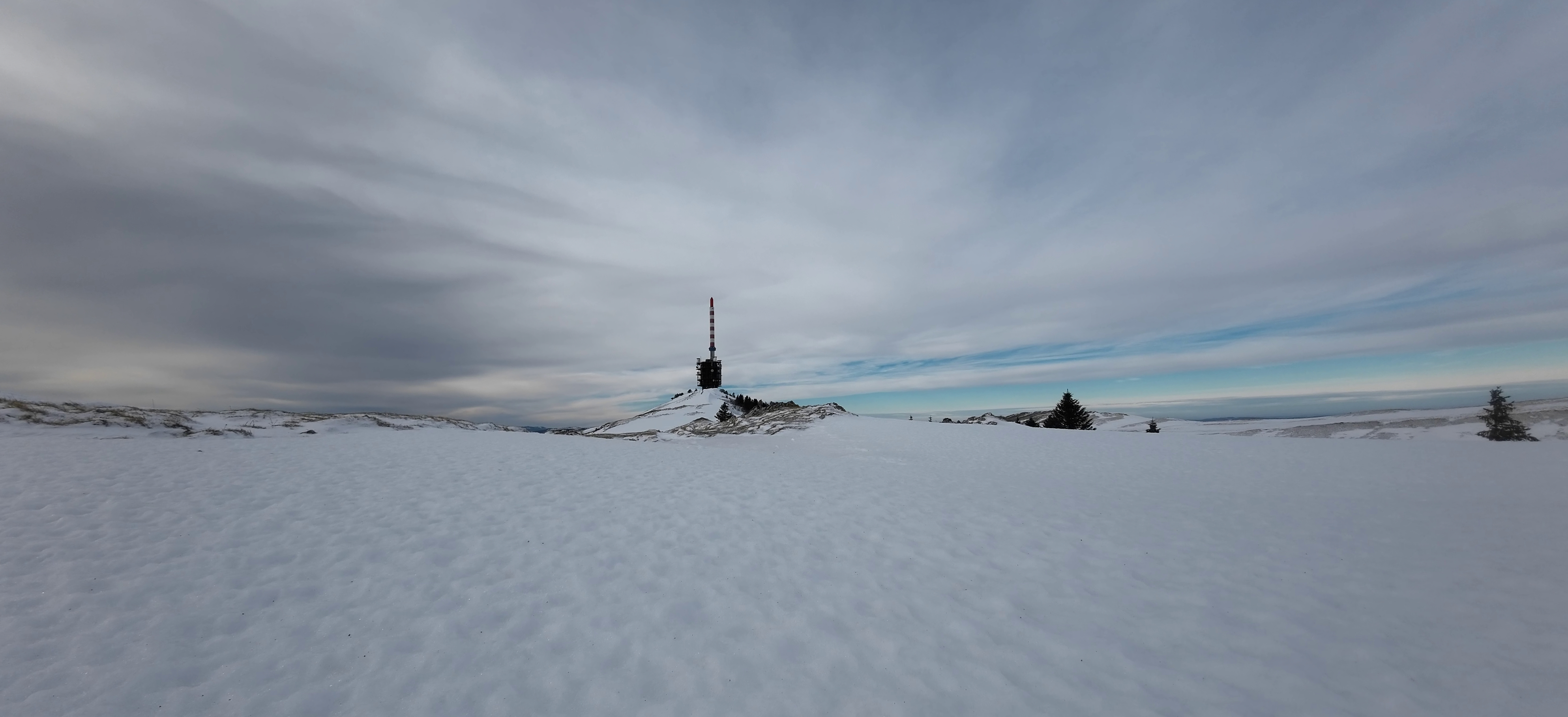 The Chasseral antenna on January 21, 2024.